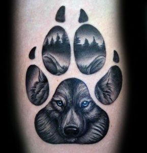Paw Print: Wolf Tattoos