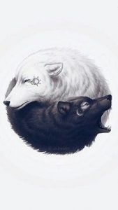 Yin Yang Wolf Tattoos