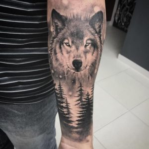 Forearm Landscape wolf
