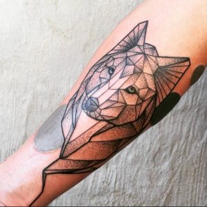 Forearm Geometric Wolf