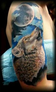 Howling Wolf Tattoos