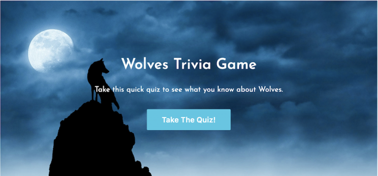 Wolves Trivia Quiz Game